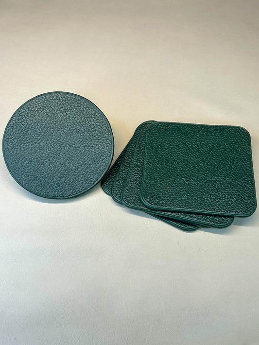 Dessous de verre en cuir artisanal – Le Convivial